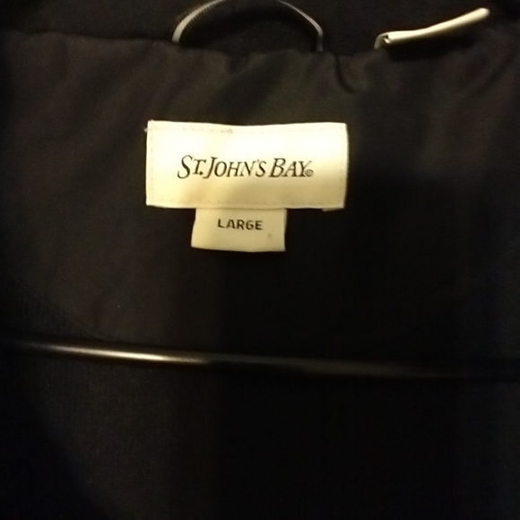 St.John'sBay Heavy Lined Coat w/Lined Hood, VG Condition Size Large - Picture 2 of 9